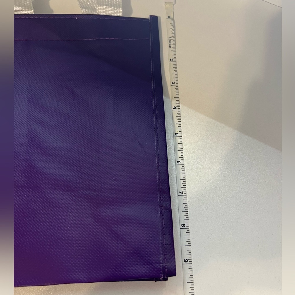 European Wax Center Small Purple Reusable Shopping Tote Bag - Picture 4 of 6